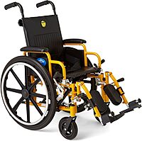 Medline Pediatric Wheelchair for Children - Promoting Comfort and Mobility, 14”W x 12”D Seat
