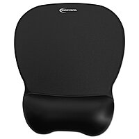 Innovera Gel Mouse Pad w/Wrist Rest, Nonskid Base, 8-1/4 x 9-5/8, Black