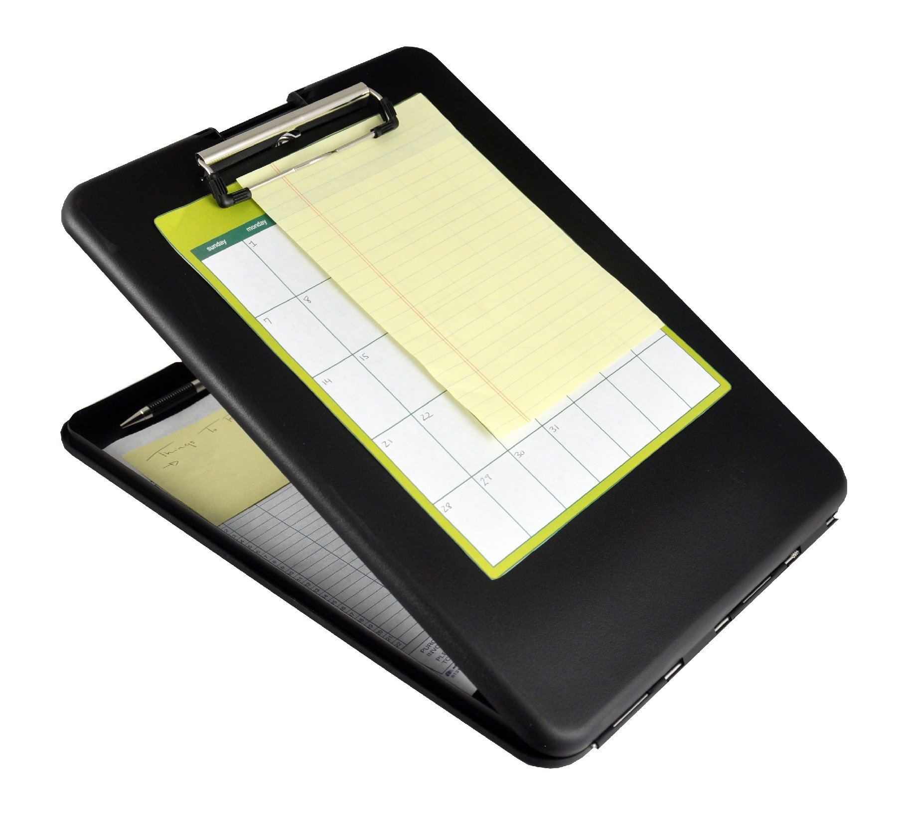 SAUNDERS SlimMate Letter-Size Plastic Storage Clipboard with Low-Profile Clip