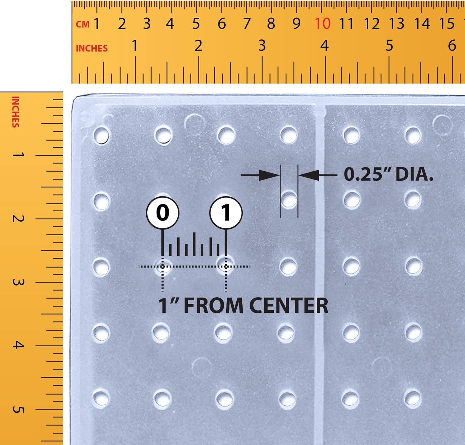 Azar Displays 4-Sided Revolving Pegboard Countertop Display 14 x 14 x 20