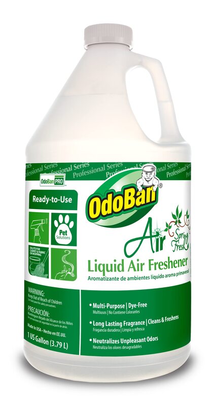 OdoBan Professional Series Ready-to-Use Air Spring Fresh Liquid Air Freshener, Spring Fresh Scent, 1 Gallon
