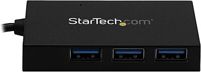 StarTech.com 4 Port USB 3.0 Hub - USB Type-A Hub with 1x USB-C & 3x USB-A (SuperSpeed) - USB Bus or Self-Powered