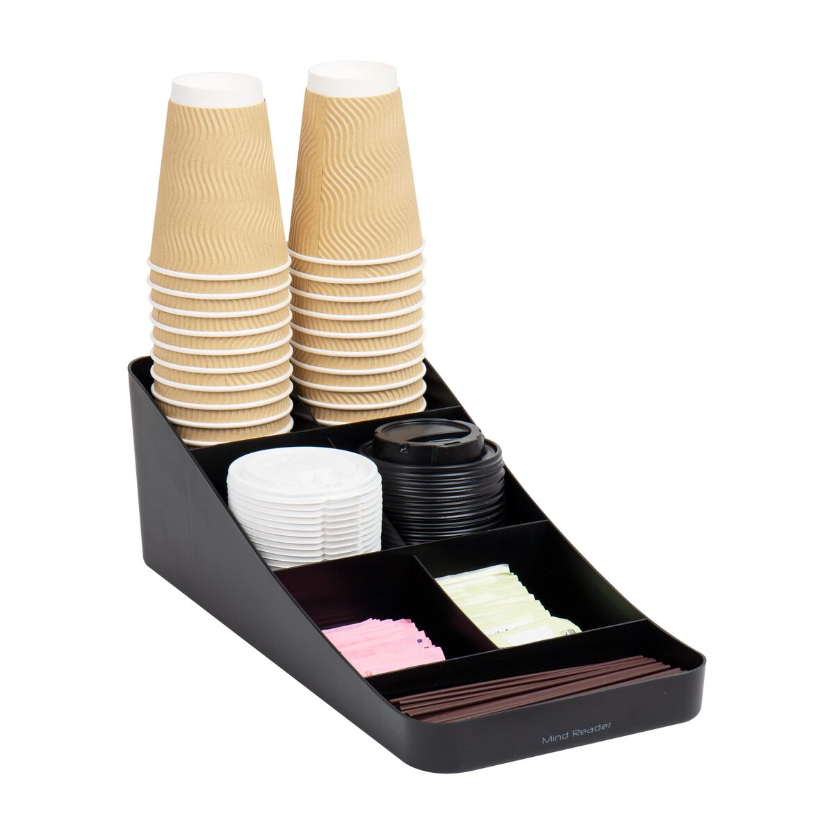 MIND READER 7-Compartment Countertop Condiment Organizer
