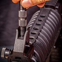 Real Avid Front Sight Adjuster: universal tool for adjusting A1 and A2 Type Front Sights (4-prong and 5-prong BUIS)