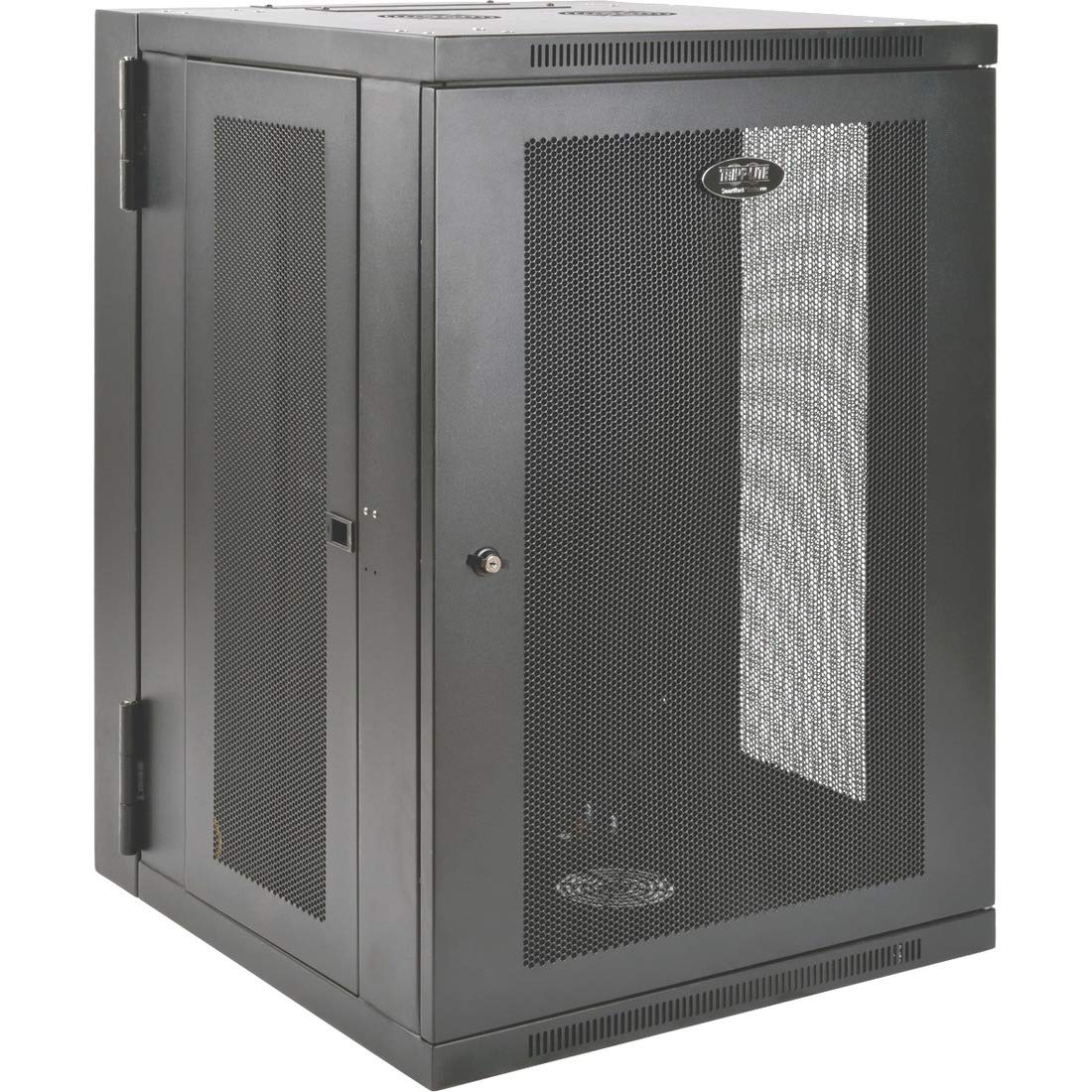 Tripp Lite 18U Wall Mount Rack Enclosure Server Cabinet, Hinged Back, 24.5 in. Deep, UPS-Depth (SRW18USDP),Black