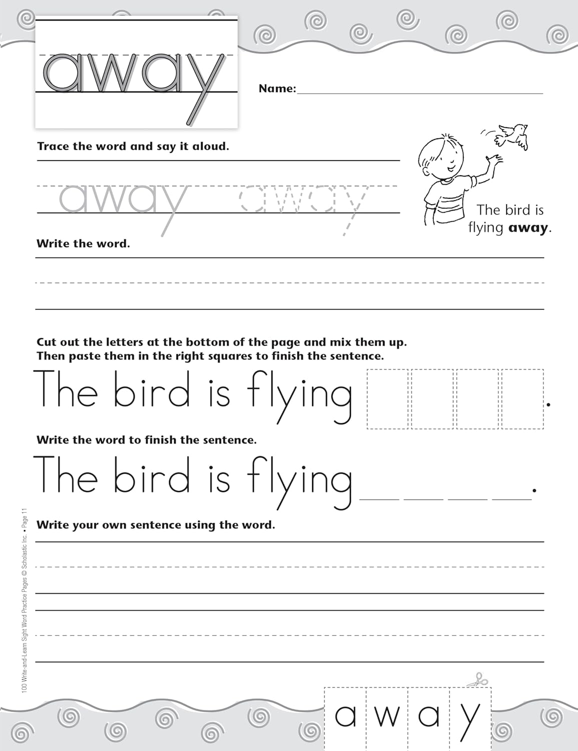 100 Write-and-Learn Sight Word Practice Pages: Engaging Reproducible Activity Pages That Help Kids Recognize, Write