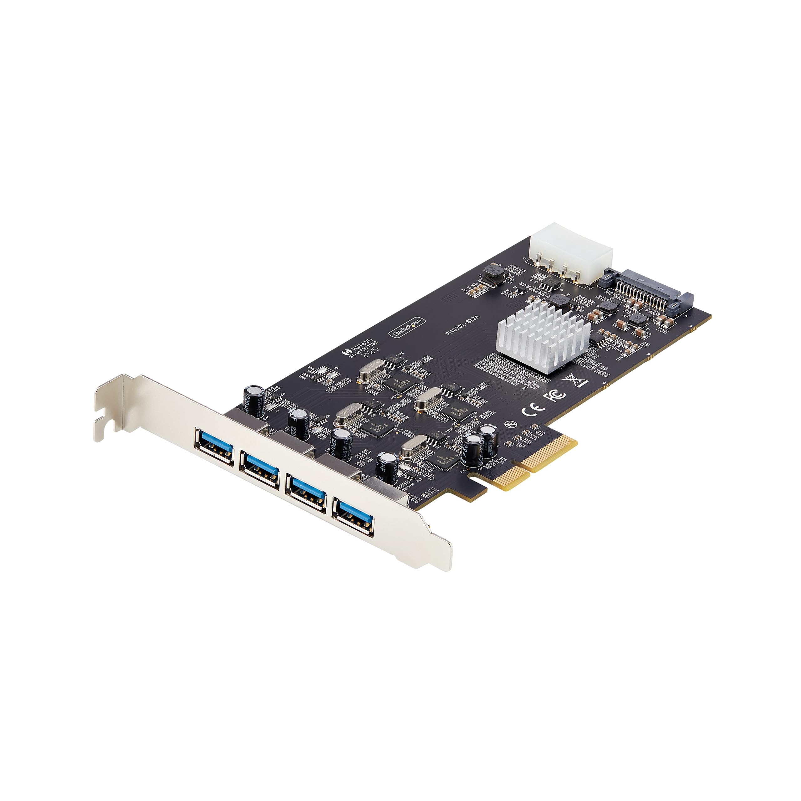 StarTech.com 4-Port USB PCIe Card, USB 3.2 5Gbps, PCI Express Card with 4X Independent USB Controllers, 4X USB-A Ports