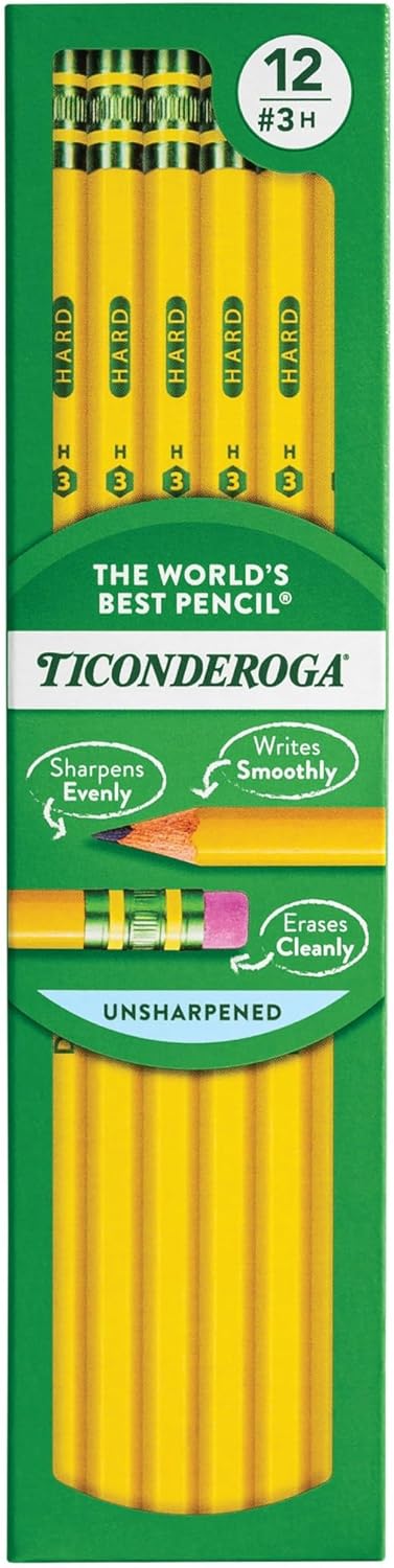 Ticonderoga® Pencils, #2 Medium Soft Lead, Box of 12