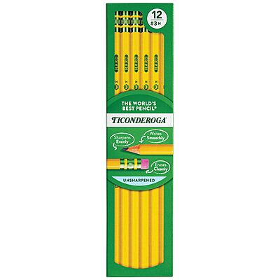 Ticonderoga® Pencils, #2 Medium Soft Lead, Box of 12