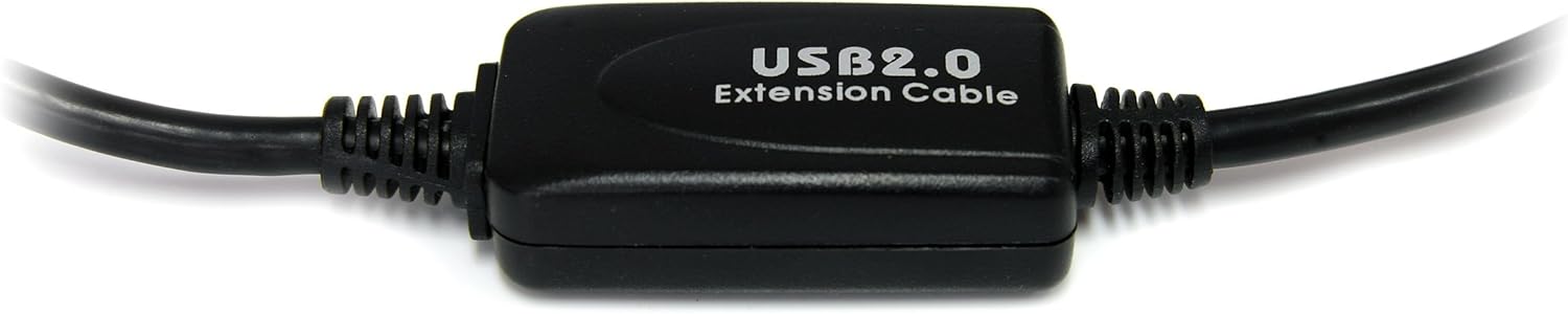 StarTech.com 9 m / 30 ft Active USB A to B Cable - M/M - Black USB 2.0 A to B Cord - Printer Cable