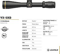 Leupold VX-5HD 3-15x Riflescope with CDS-ZL2 Side Focus