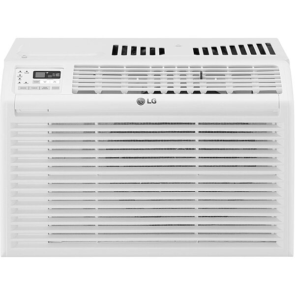 LG 6,000 BTU Window Air Conditioner, 115V, Cools 250 Sq.Ft. for Bedroom, Den, Living Room, Quiet Operation, with Remote