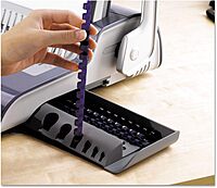 Fellowes 5216901 Quasar 500 Electric Comb Binding System, 16 7/8 x 15 3/8 x 5 1/8, Metallic Gray