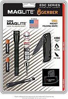 Maglite SP32TRK: Mini Led 2 Cell Aaa Flashlight And Knife Gerber Pack Black