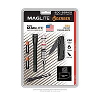 Maglite SP32TRK: Mini Led 2 Cell Aaa Flashlight And Knife Gerber Pack Black