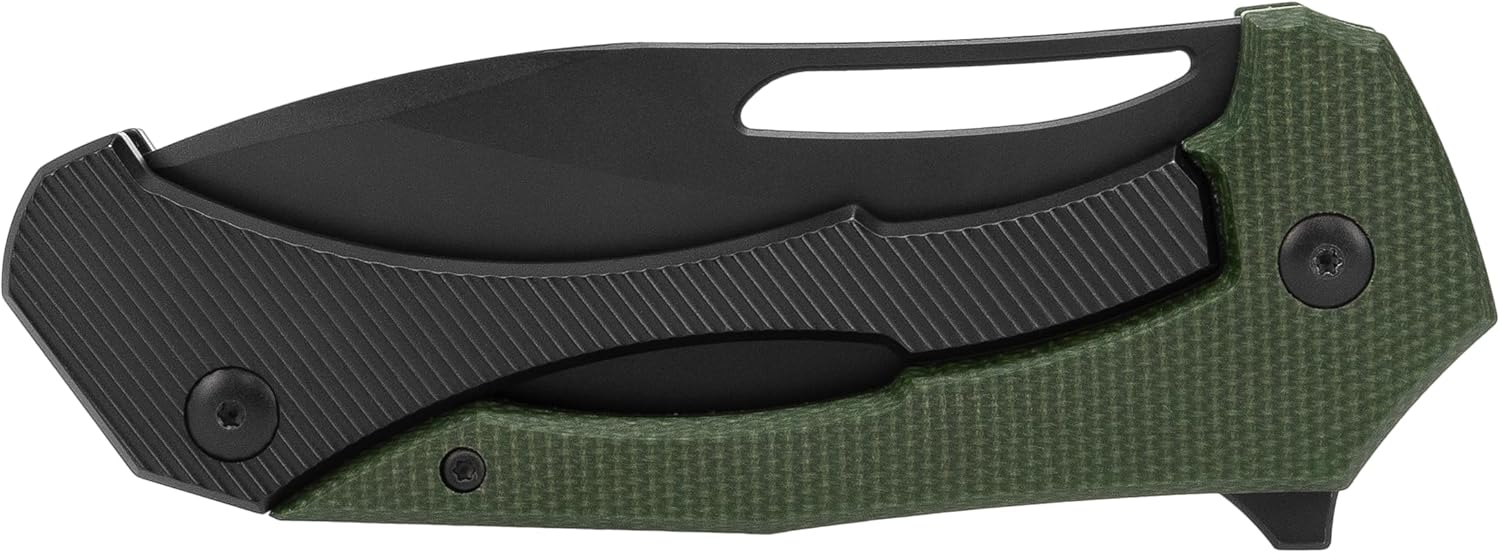 SOG Bulwark Folding Knife, D2 Steel PVD Finish, Micarta Handle