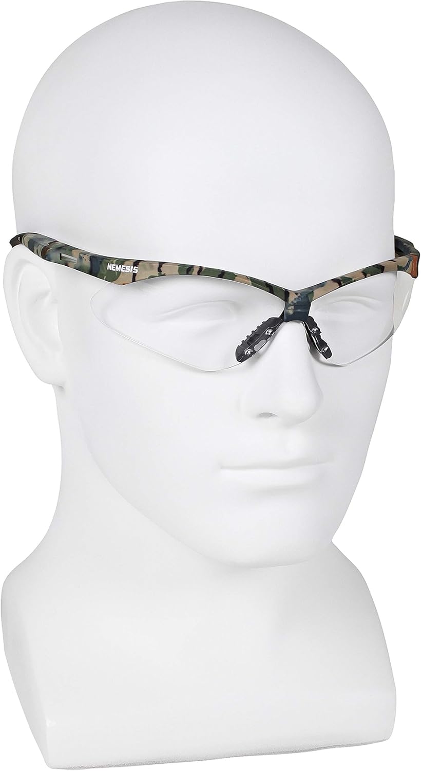 KLEENGUARD (Formerly Jackson Safety V30 Nemesis Safety Glasses/Sunglasses (6 Pair) Camo Frame Clear Anti-Fog