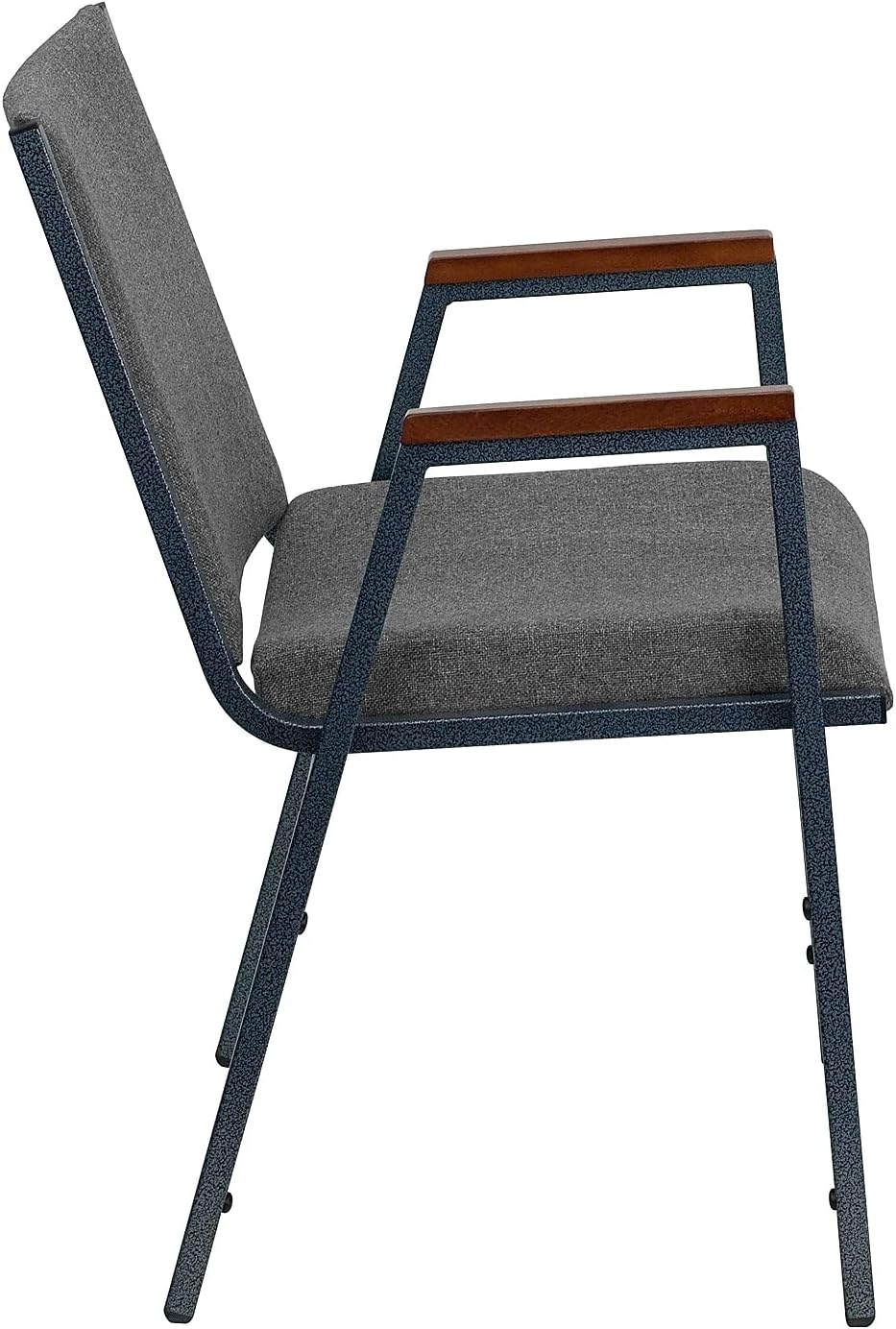 Flash Furniture HERCULES Series Heavy Duty Fabric Stack Chair with Arms and Ganging Bracket