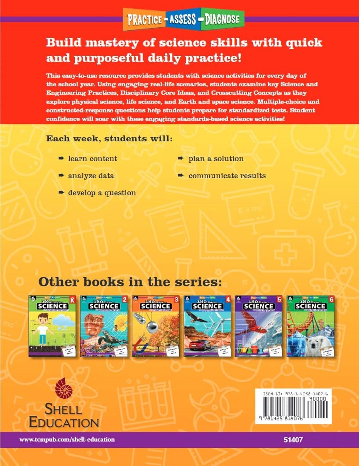 180 Days™: Science, Earth and Space Science for 1st Grade Practice Workbook for Classroom and Home