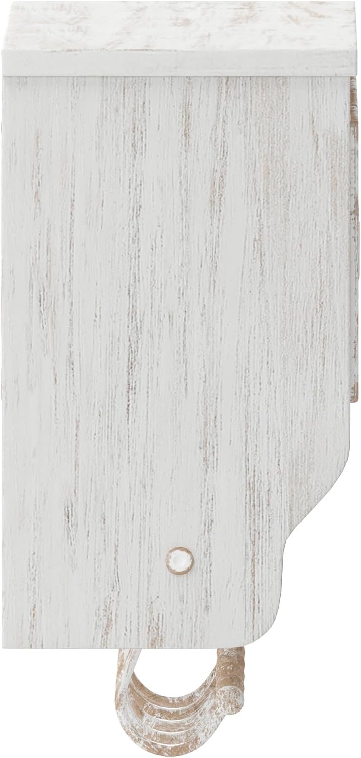 Flash Furniture Daly Wall Mounted Solid Pine Storage Rack