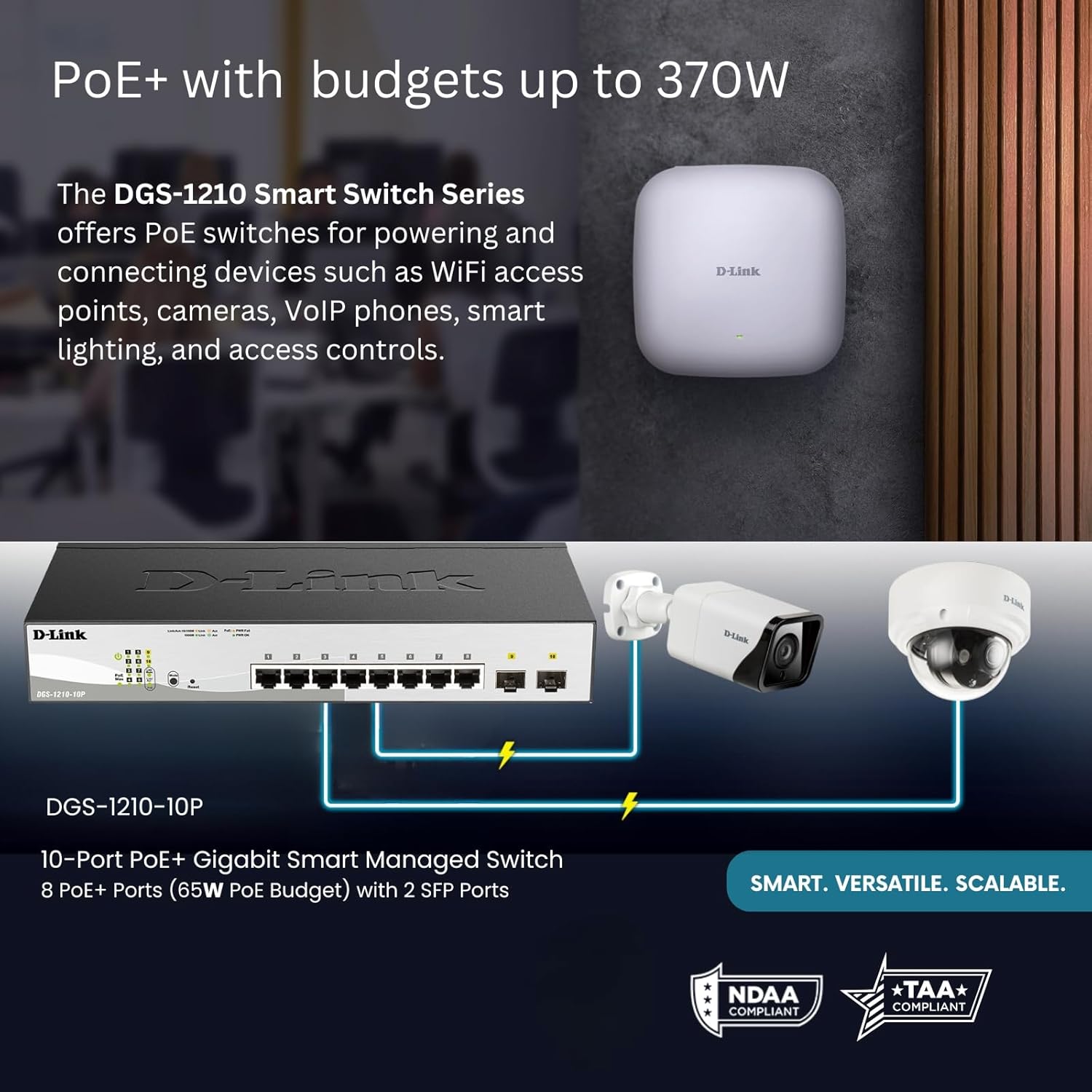 D-Link DGS-1210 Series Gigabit Smart Managed PoE+ Switches