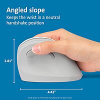 KENSINGTON Pro Fit Ergo Vertical Wireless Mouse