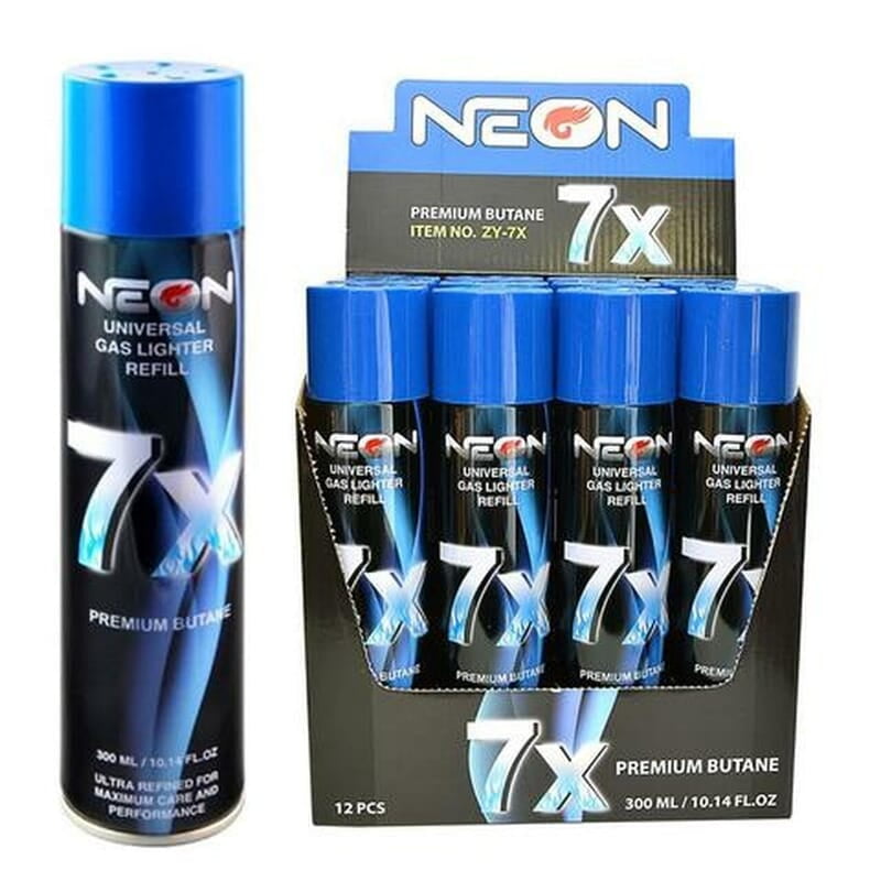 NEON 7X BUTANE GAS | 300ML | 12CT
