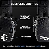 AXIL x SIG SAUER TRACKR Electronic Ear Muffs | Compact Foldable Water-Resistant Hearing Enhancement & Noise Reduction
