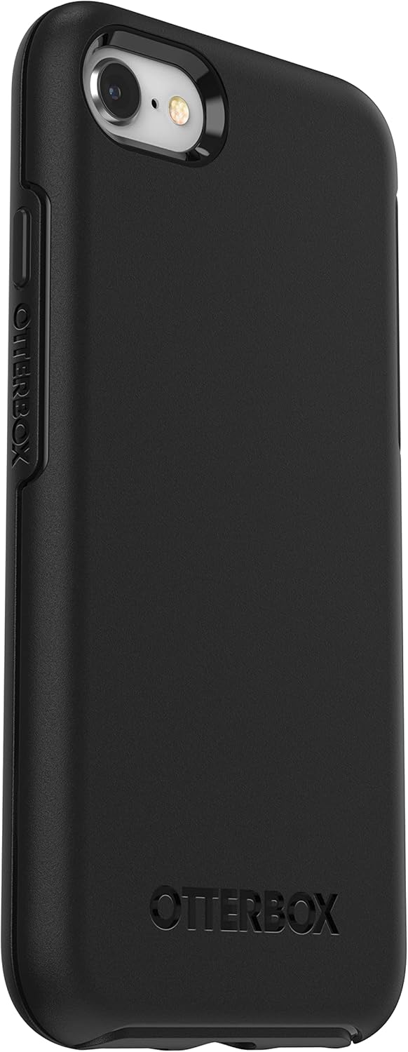 OtterBox iPhone SE 3rd/2nd Gen, iPhone 8/7 (Non-retail/Ships in Polybag) Symmetry Series Case - BLACK, ultra-sleek