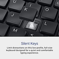 Dell KB525C Wired Collaboration Keyboard - USB-C & USB-A Versatile connectivity, 15 Programmable Shortcuts Keys