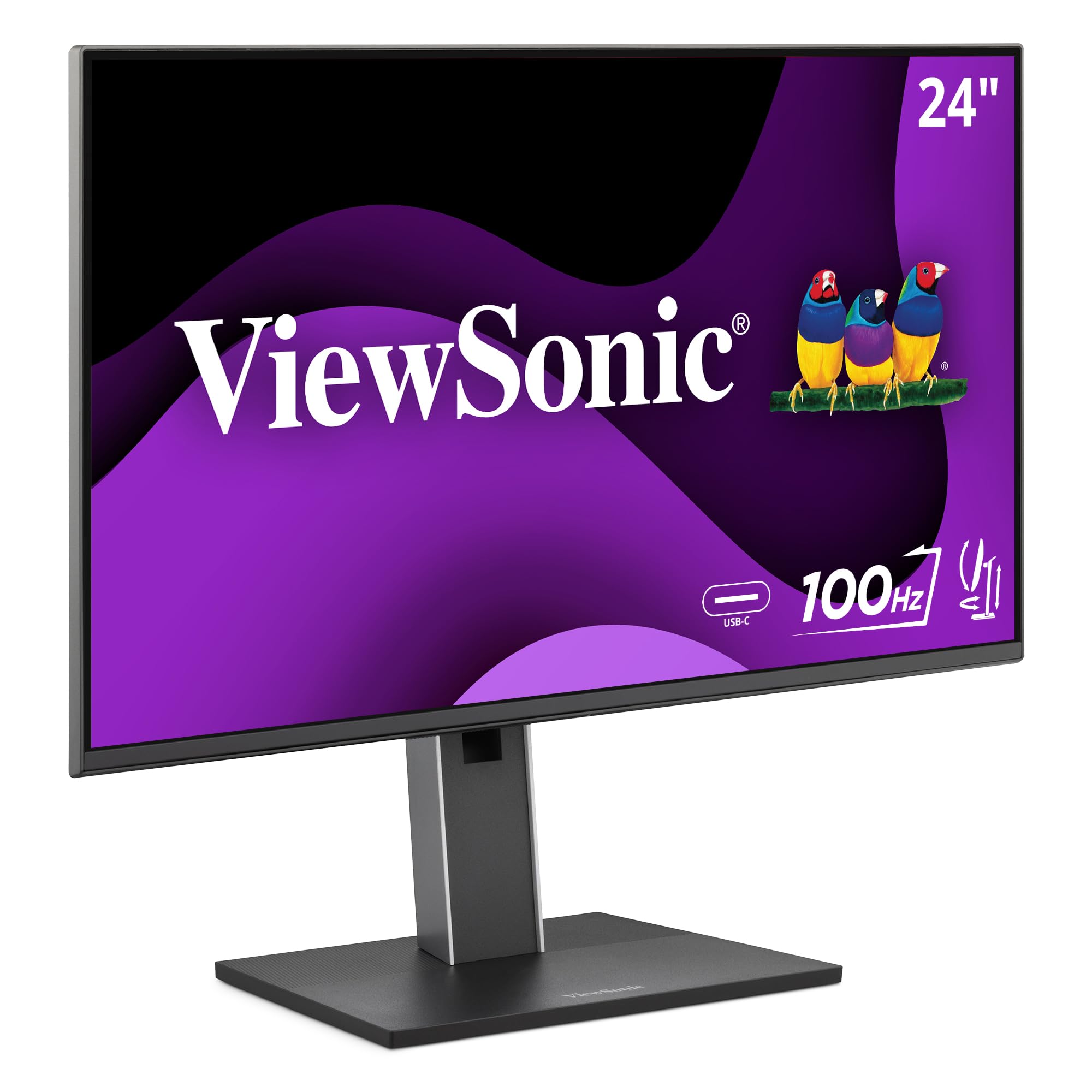 VIEWSONIC VG Ergonomic IPS Monitor with 65W USB-C, 100Hz, 5-Port USB Hub, HDMI & DisplayPort