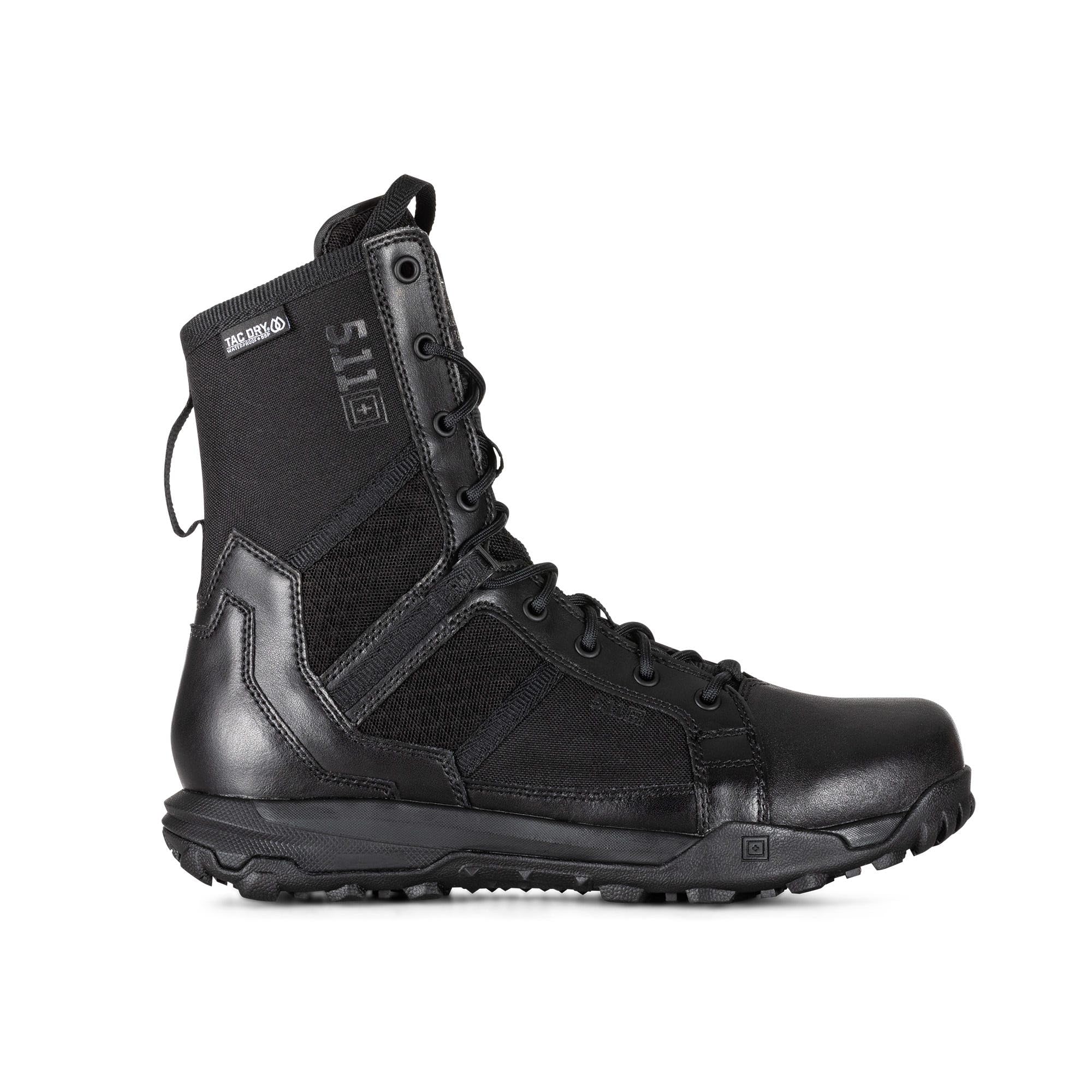 5.11 Tactical Men's A/T 8" Waterproof Boots with Full Side Zipper