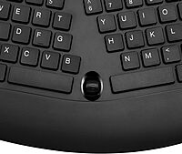 WKB-1600CB TruForm Media Wireless Ergonomic Keyboard & Optical Mouse Combo with 2.4 GHz RF, Split Design, Adjustable DPI & Multimedia Hotkeys