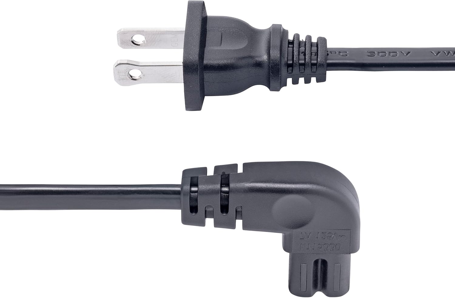 StarTech.com Laptop Power Cord NEMA 1-15P to Right Angle IEC C7, 18AWG, 7A 125V