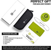 CIVIVI Vision FG Pocket Knife for EDC, Superlock Folding Knife with 3.54" Reverse Tanto Nitro-V Blade Micarta Handle, Ideal Gift for Men Women C22036-3 Dark Green