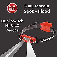 Nightstick XPP-5462 Intrinsically Safe Low-Profile Dual-Light Headlamp