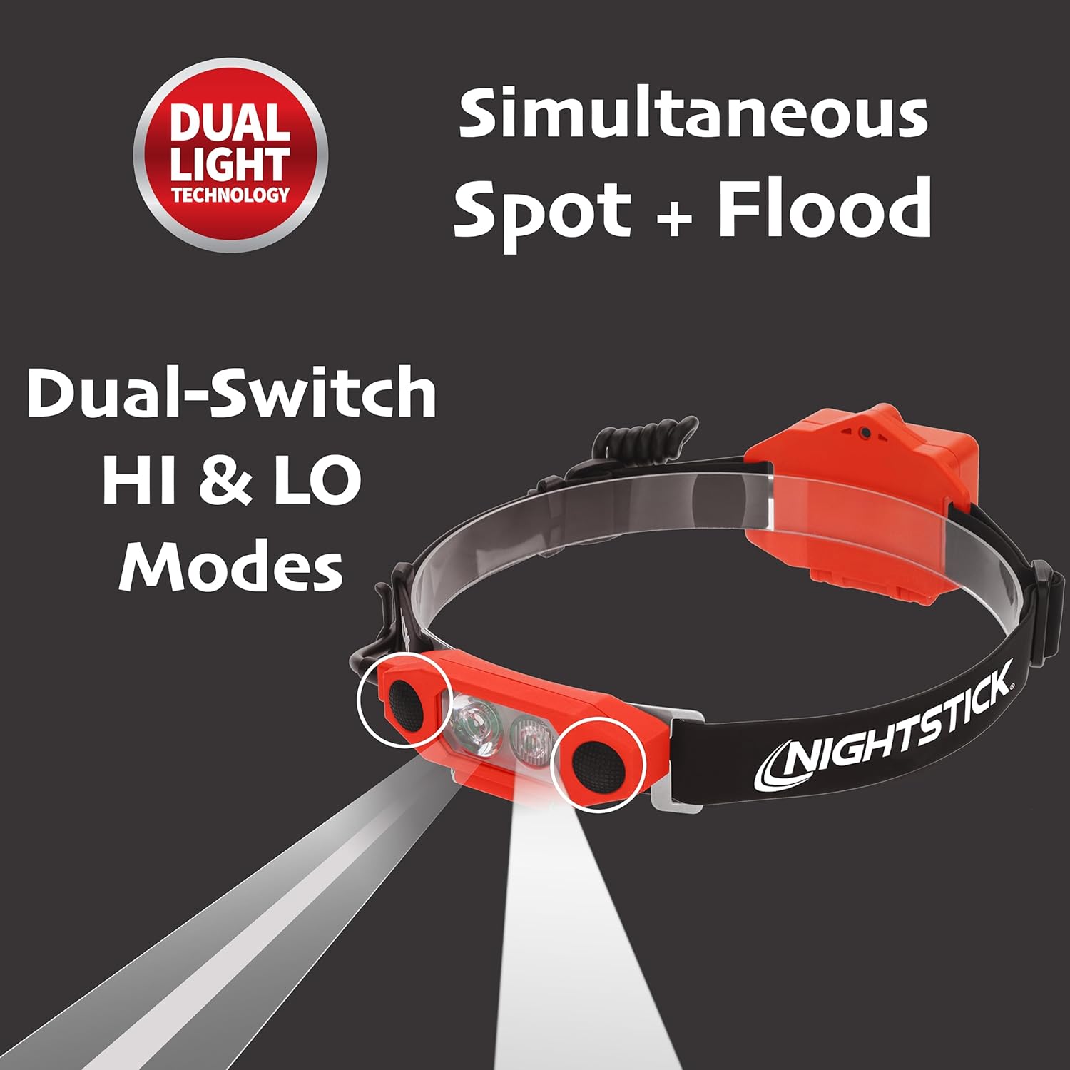 Nightstick XPP-5462 Intrinsically Safe Low-Profile Dual-Light Headlamp