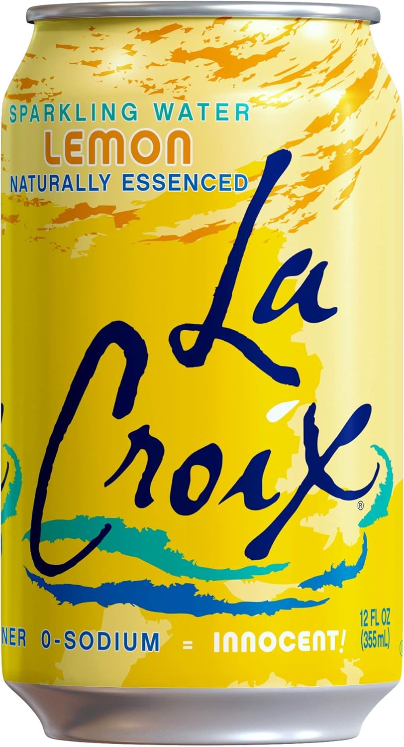 LaCroix Sparkling Water, Lemon, Lime, & Grapefruit Variety Pack, 12 Fl Oz (Pack of 24) Naturally Essenced, 0 Calories