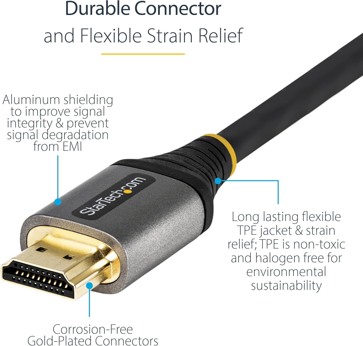 StarTech.com Ultra High-Speed HDMI 2.1 Cable, Certified 48Gbps