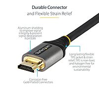 StarTech.com Premium Certified HDMI 2.0 Cable - High Speed with Ethernet, Ultra HD 4K 60Hz