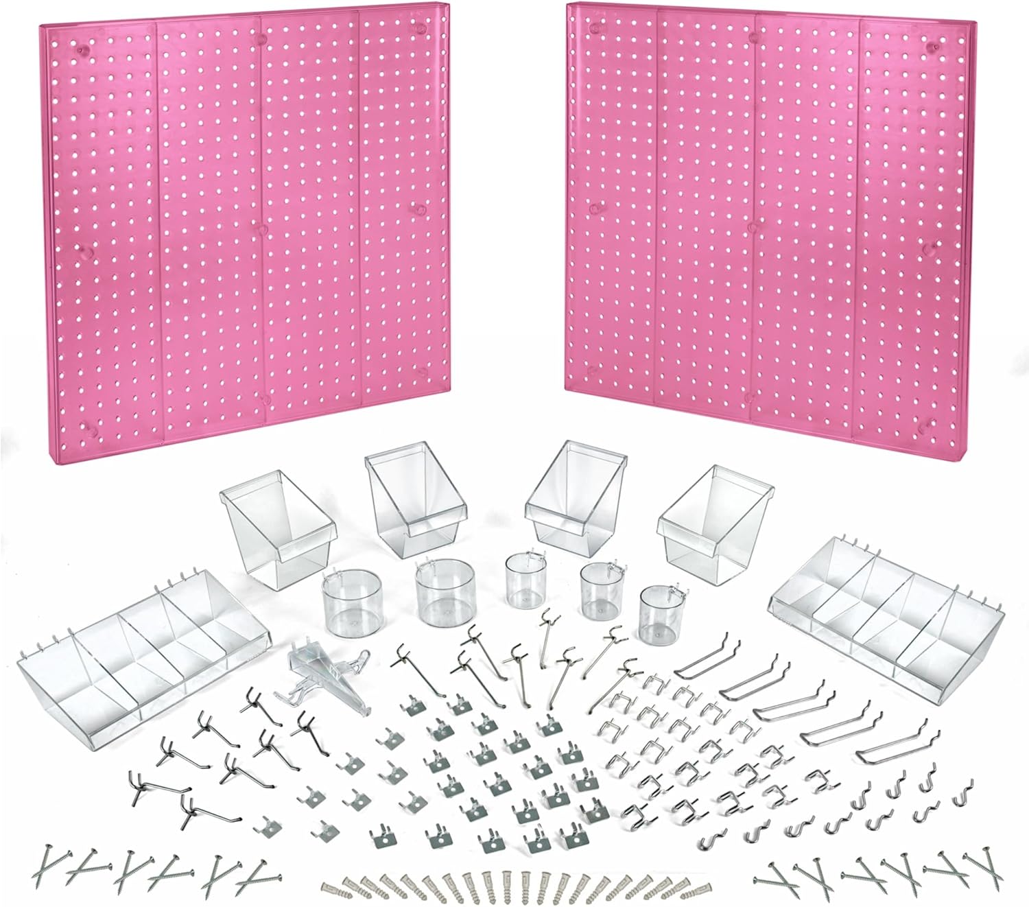 Azar Displays 125-Piece Pegboard Organizer Kit