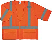ERGODYNE GloWear Class 3 High Visibility Safety Vest with Sleeves