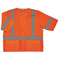 ERGODYNE GloWear Class 3 High Visibility Safety Vest with Sleeves
