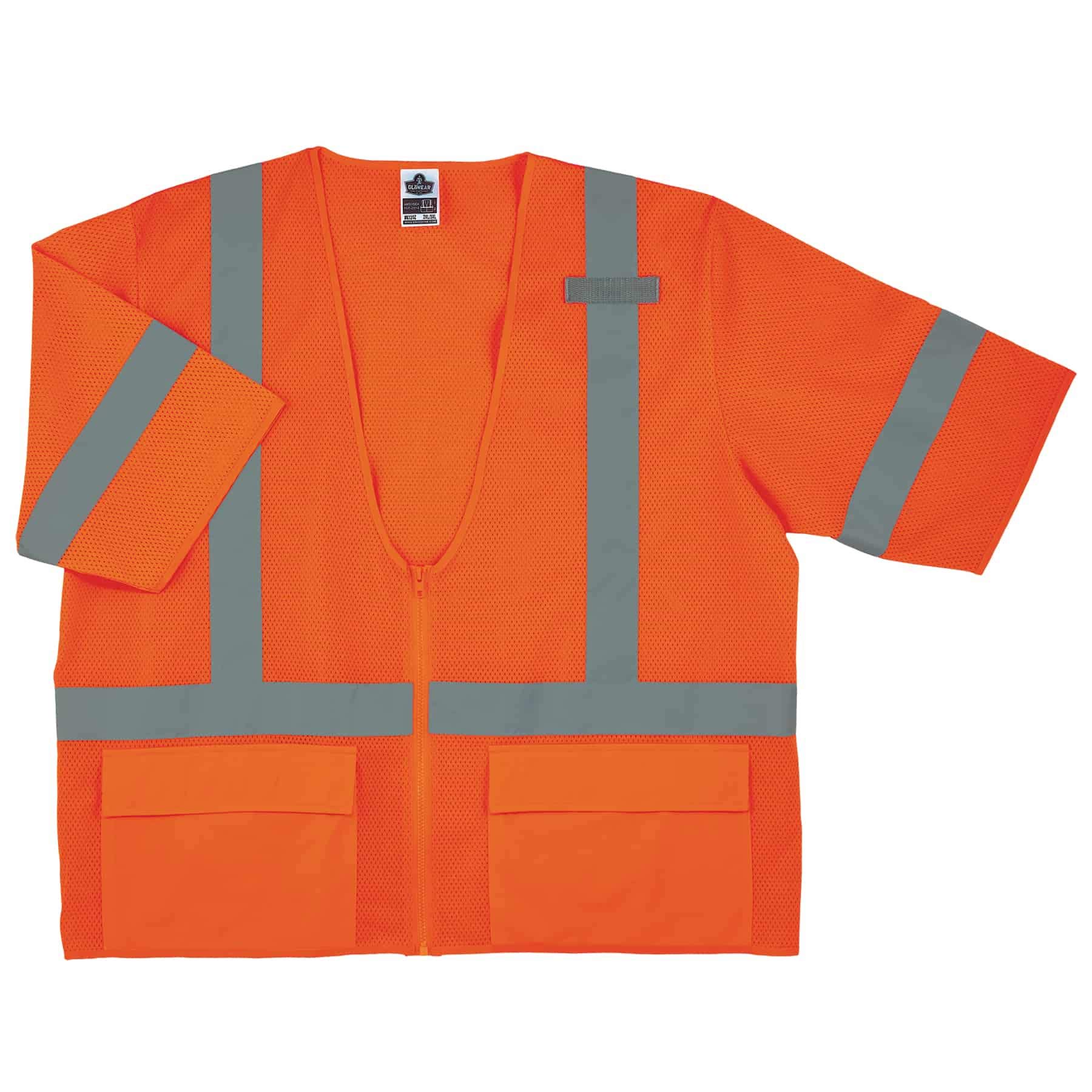 ERGODYNE GloWear Class 3 High Visibility Safety Vest with Sleeves