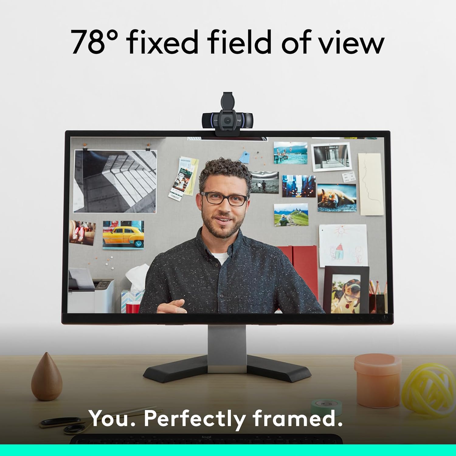 LOGITECH C920e HD 1080p Webcam, TAA Compliant — Certified for Zoom & Microsoft Teams