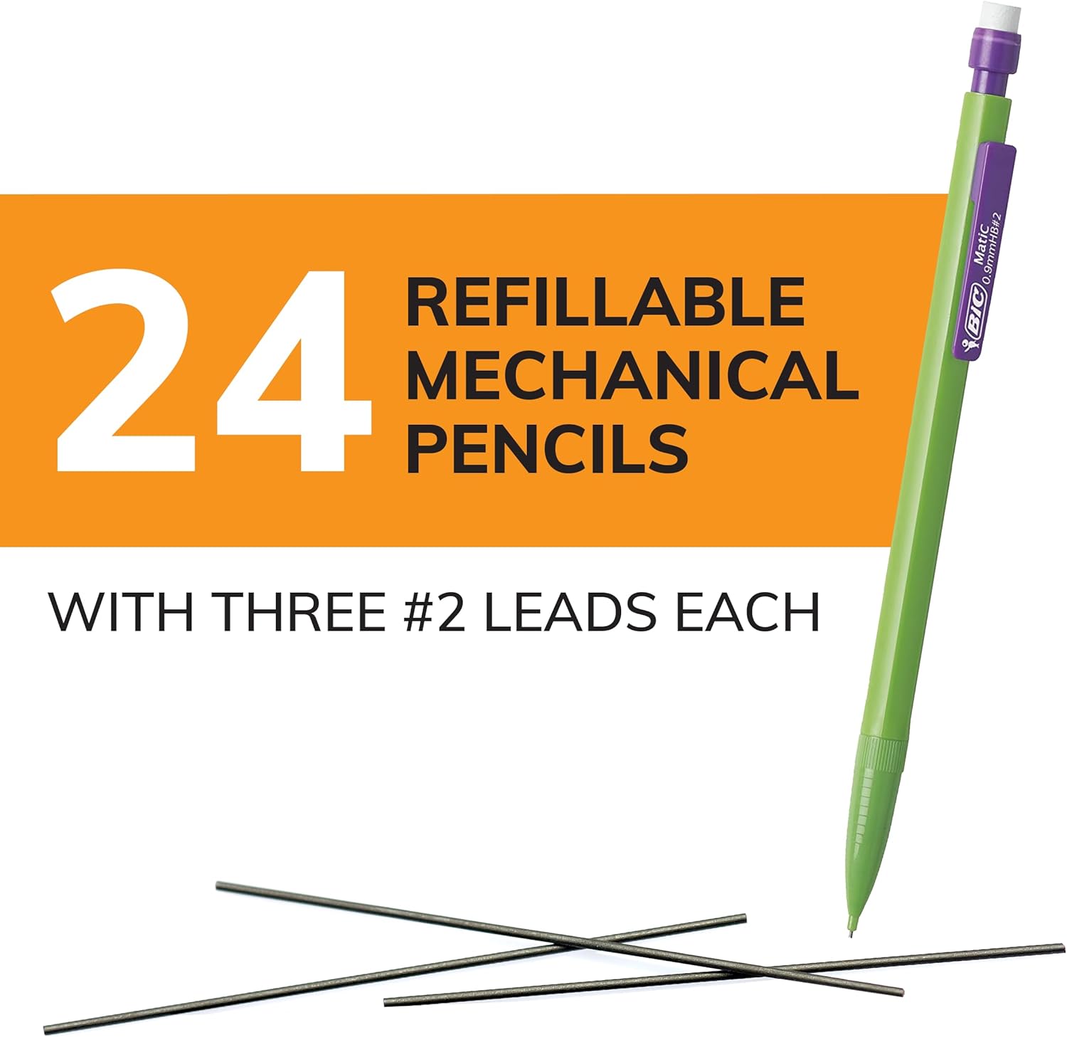 BIC Xtra Mechanical Pencils with Erasers