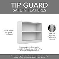 Bush Furniture Universal Bookcase - Storage and Display Bookshelf for Home or Office