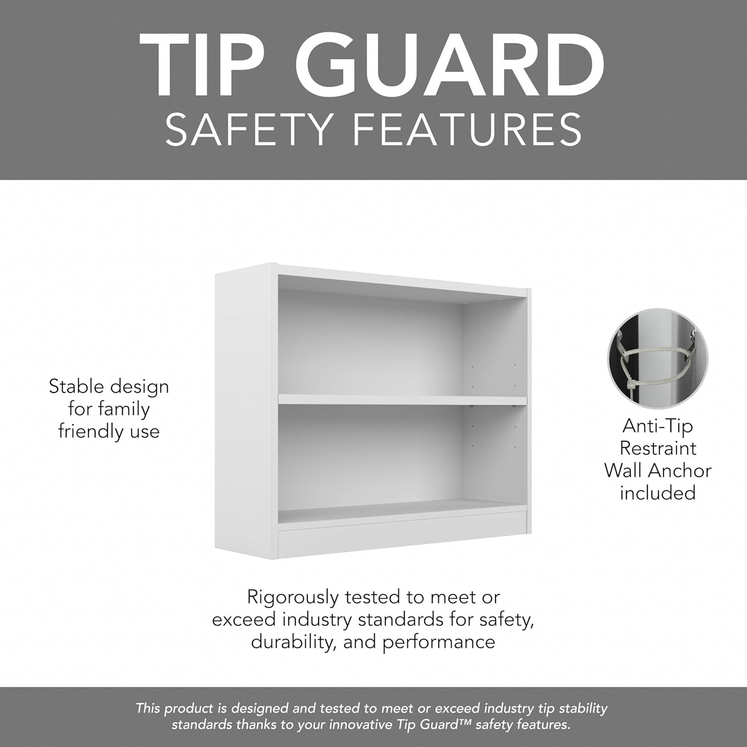 Bush Furniture Universal Bookcase - Storage and Display Bookshelf for Home or Office