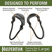 MAXPEDITION Positive Grip Zipper Pulls