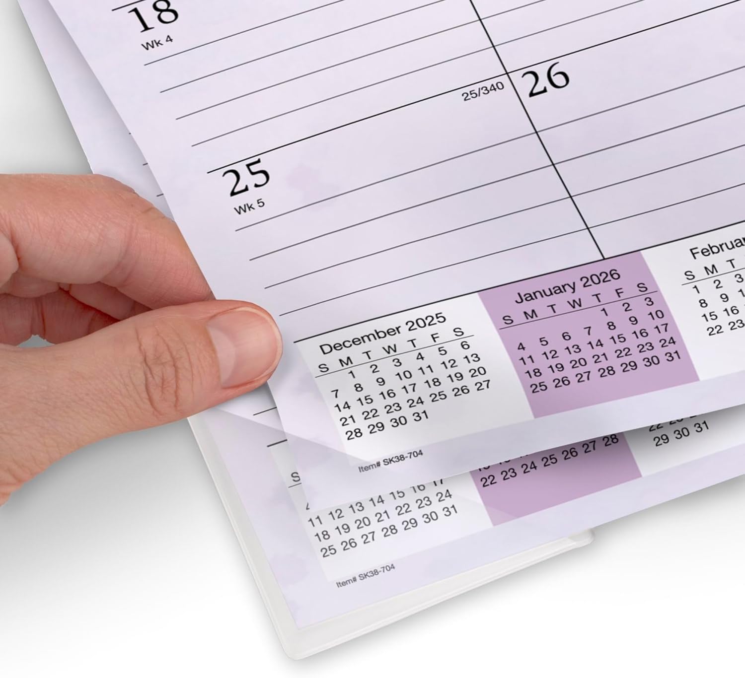 AT-A-GLANCE® Beautiful Day 2026 Monthly Desk Pad Calendar, Standard, 21 3/4" x 17"